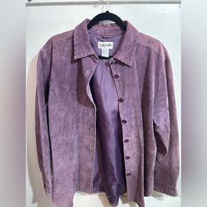 Bagatelle Suede Purple Women’s Jacket Size Large
